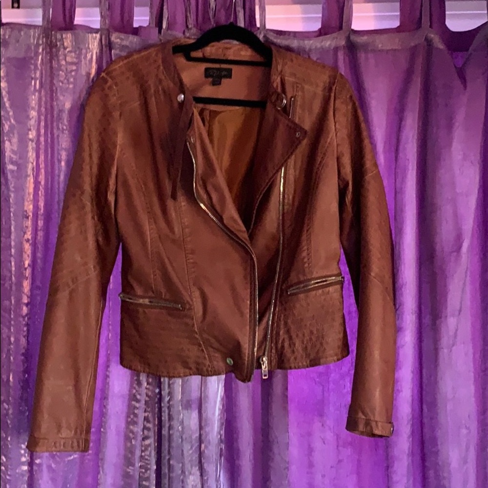 RD STYLE Brown Leather Moro Jacket